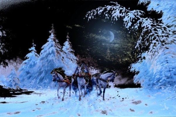 Иллюстрация к стихотворению зимняя дорога Пушкина