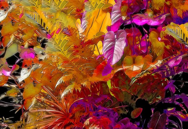 Осенние листья абстракция