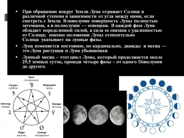 Период обращения Луны вокруг солнца