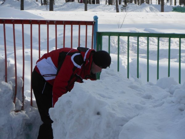 Благодарность родителям за уборку снега в детском саду