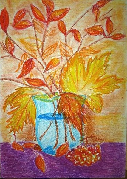 Рисование осенний букет