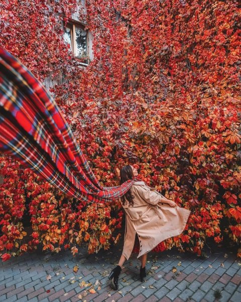 Креативная осенняя фотосессия