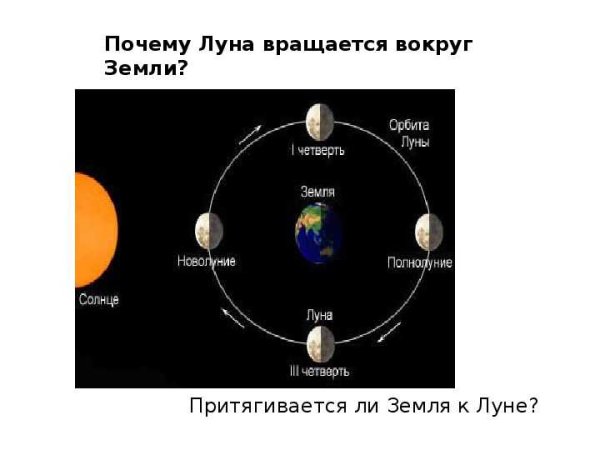 Оборот Луны вокруг земли