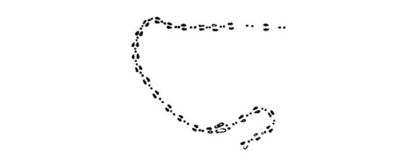 След зайца рисунок