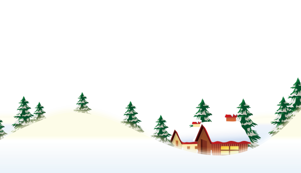 Пейзаж с елками