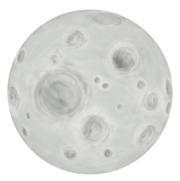 Луна для детей на прозрачном фоне