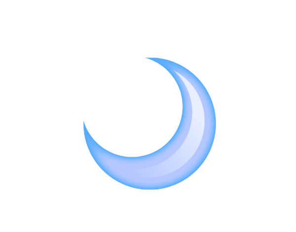 Полумесяц мультяшный