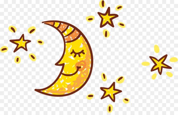 Месяц и звезды вектор