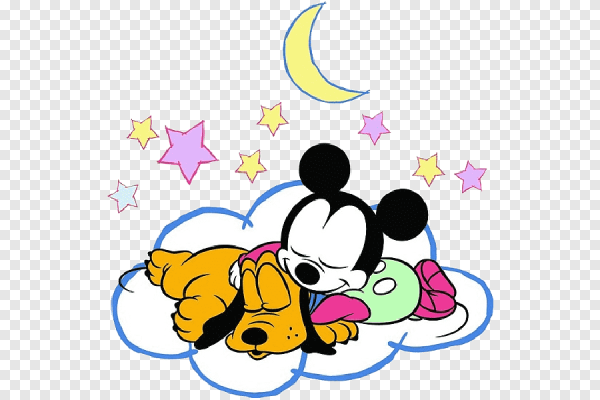 Микки Маус малыш спит