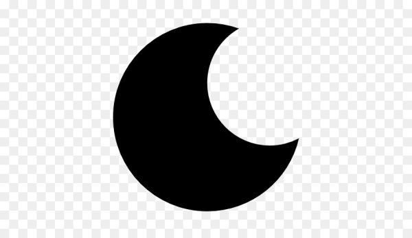 Луна силуэт