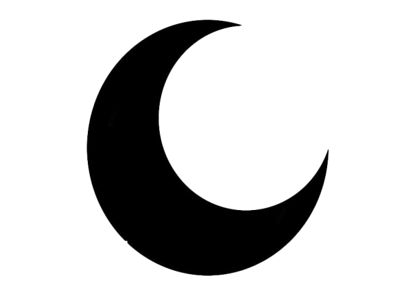 Силуэт Луны для вырезания