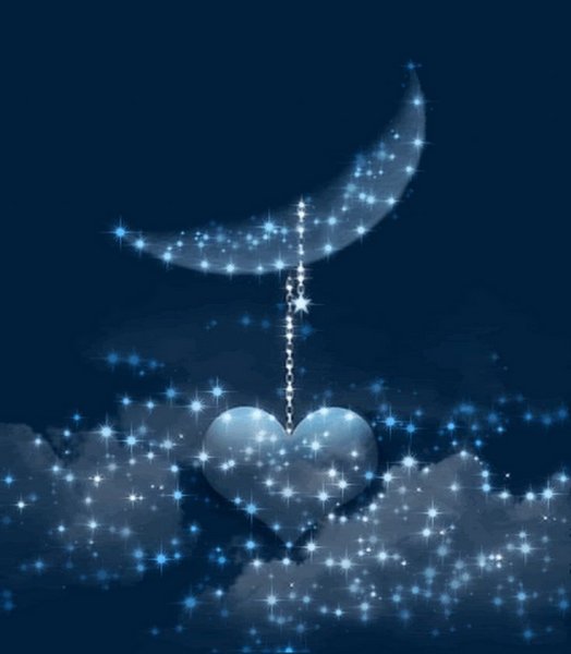 Анимация Луна и звезды