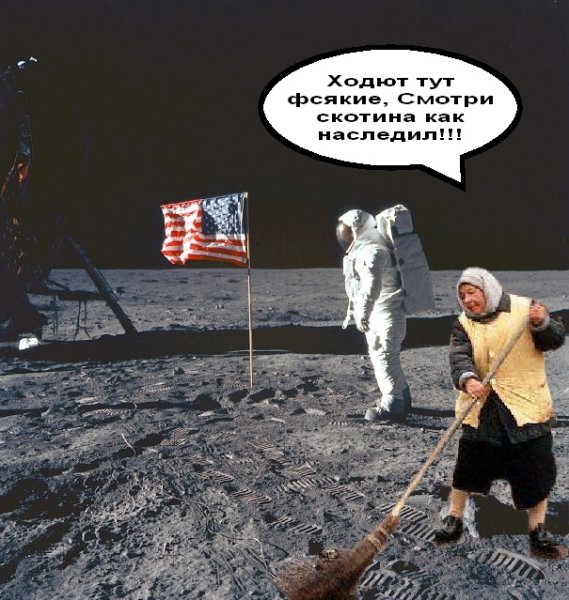 Американцы на Луне карикатура