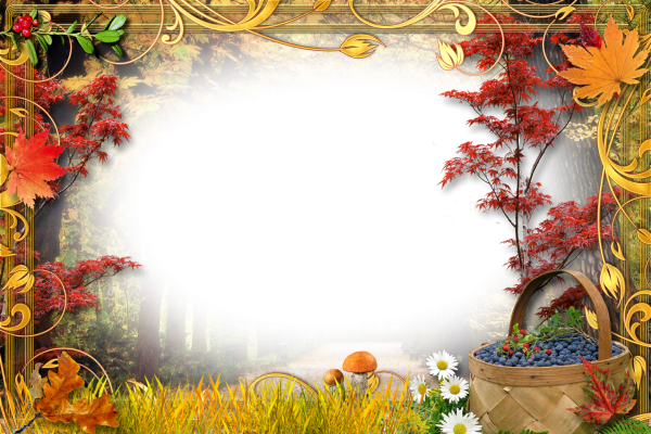 Осенняя рамка для текста