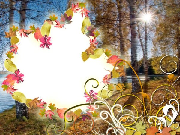Красивая рамка осень