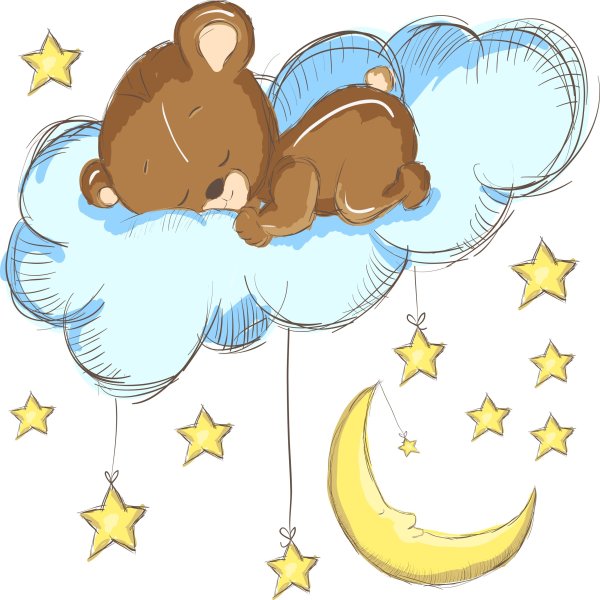 Медвежонок на облаке