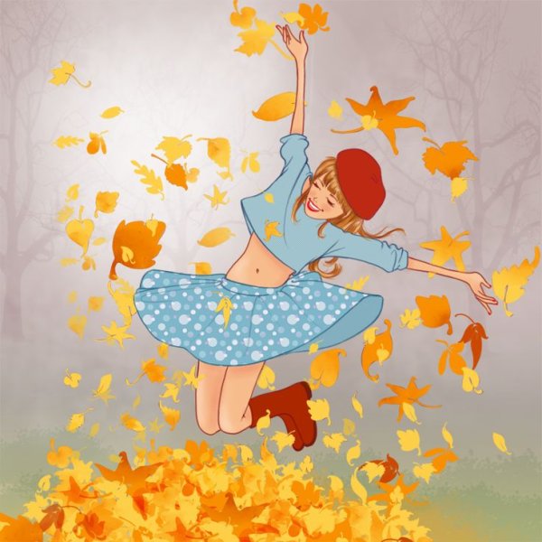 Рисование радостная осень