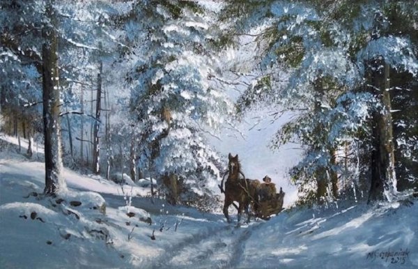 Марек Щепаняк (1953, Poland) пейзаж.