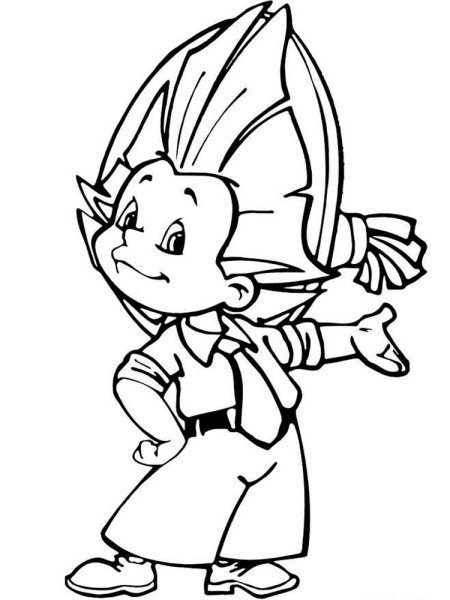 Разукрашка Незнайка