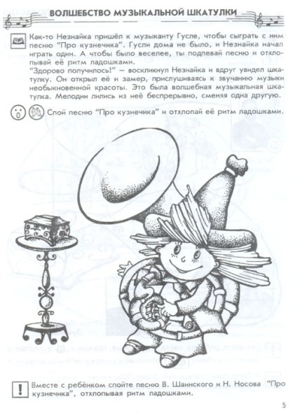 Как Незнайка был музыкантом рисунок