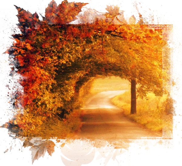 Осенний пейзаж для фотошопа