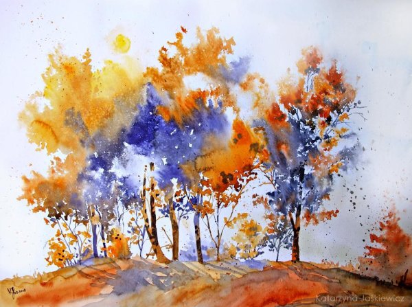Польская художница Katarzyna пейзажи