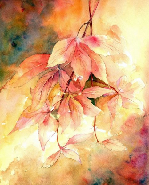 Yvonne Harry акварель осень