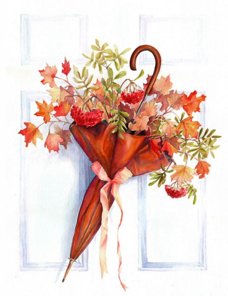 Осенний букет скетч