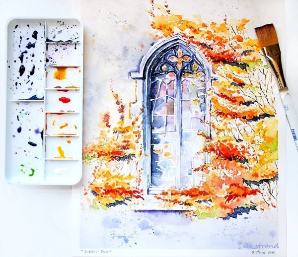 Акварельные скетчи