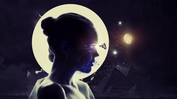 Девушка и космос картинки