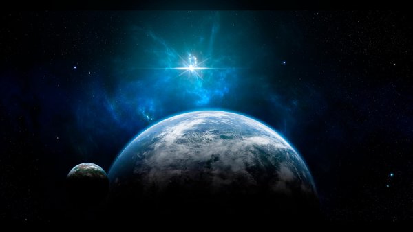 Космос звезды земля