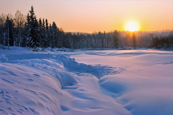 Земля покрытая снегом