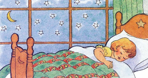 Ребенок спит рисунок