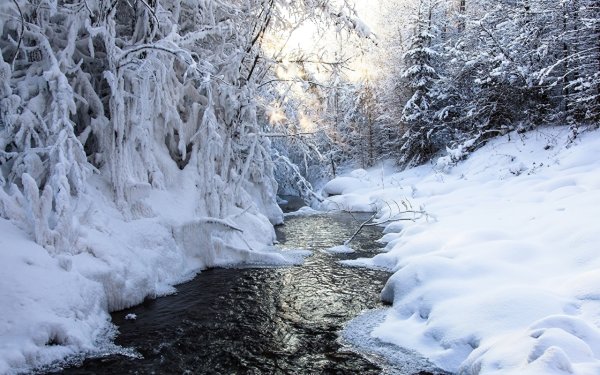 Снег на реке