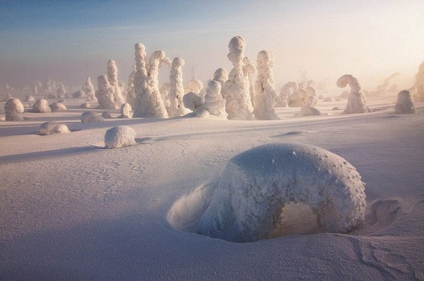 Снежные чудеса природы
