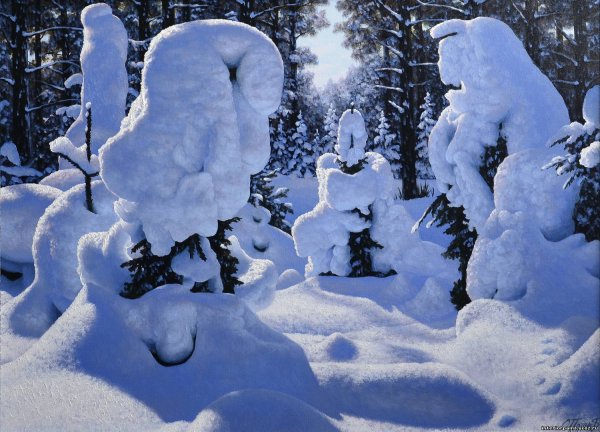Снежные причуды природы