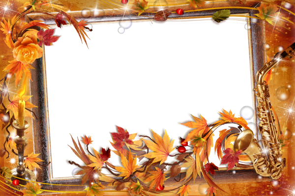 Осенняя рамочка для фотошопа