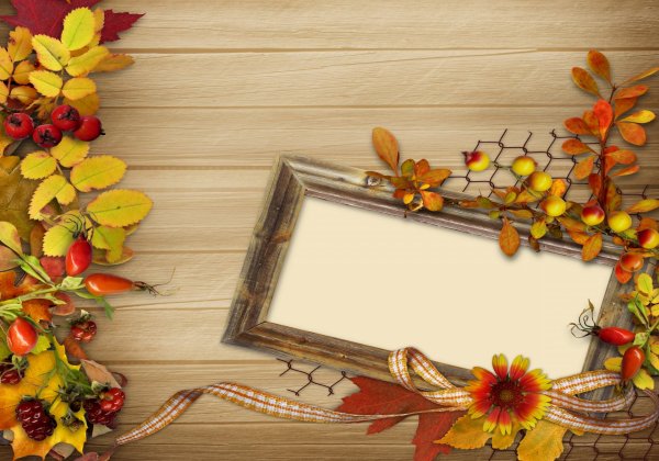 Осенние листья рамка