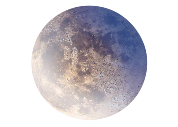 Луна на белом фоне