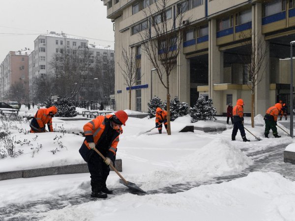 Снегопад в Москве сейчас