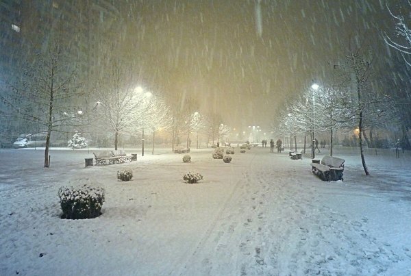 Фотографии снегопада