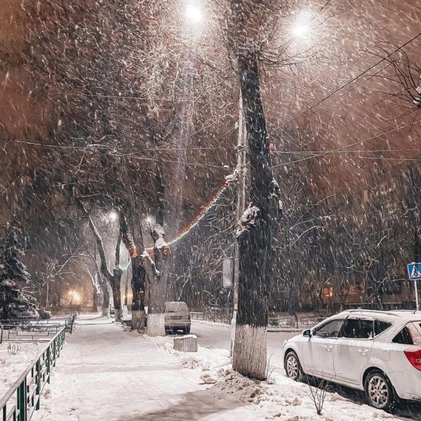 Сильный снегопад