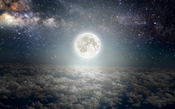 Обои на рабочий стол Луна