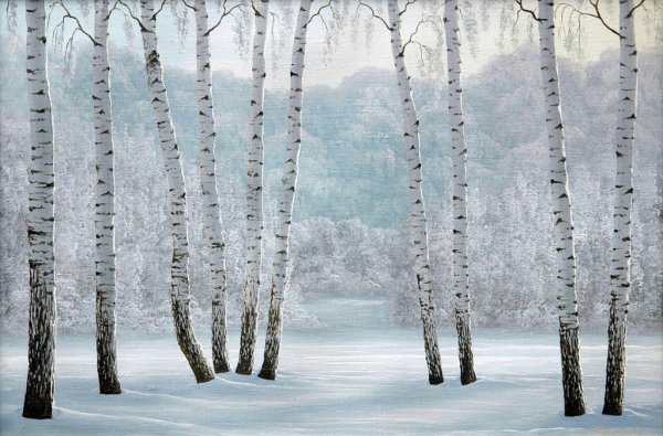 Алексей Либеров пейзаж Березки