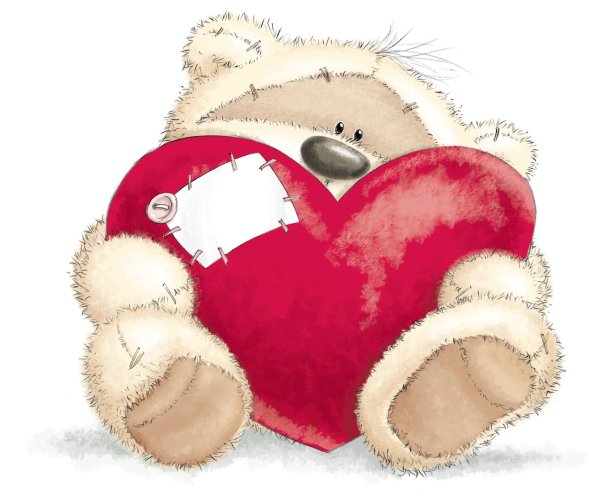 Мишка с сердечком