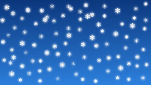 Фон падающие снежинки