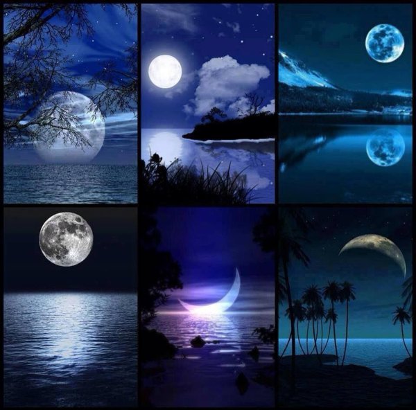 Полнолуние коллаж