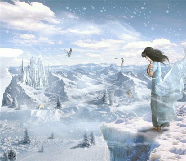 Снежная Королева Герда босиком