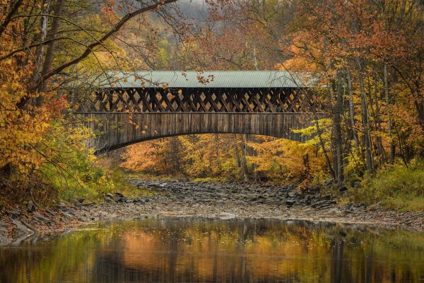Осенний Нью Йорк мост