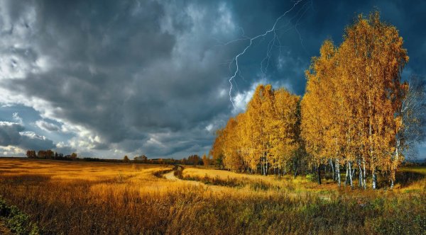 Хмурое осеннее небо